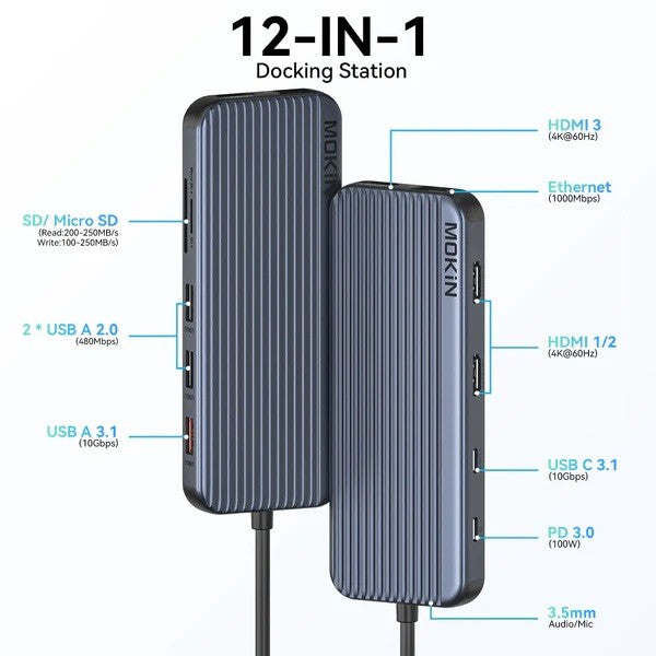 Mokin 12-in-1 USB C Multiport Hub MOUC3707 — view 7