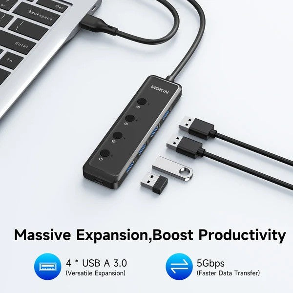 Mokin 5-in-1 USB A Multiport Hub MOUC5708 — view 5