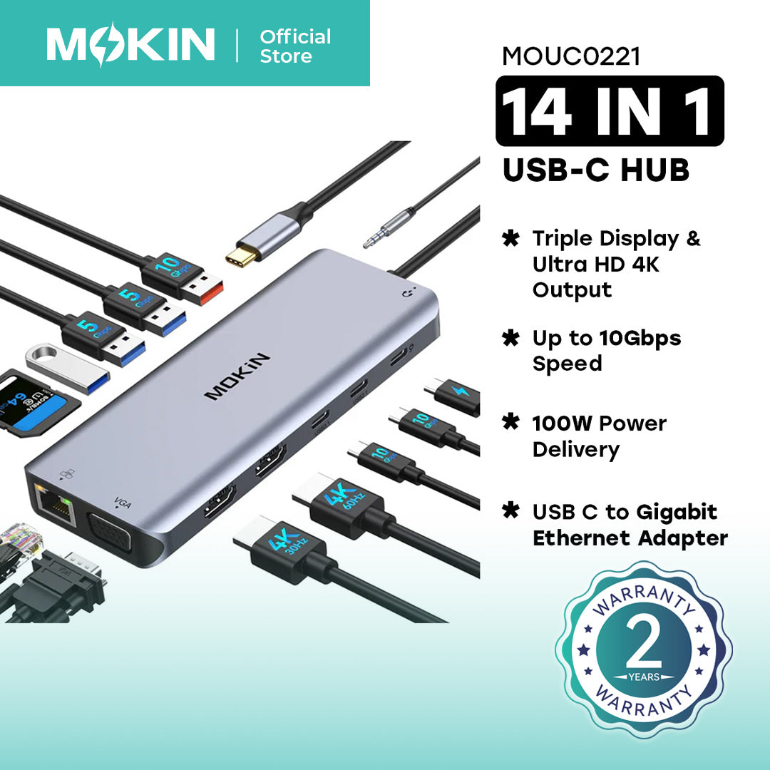 Mokin 13/14 in 1 USB C Multiport Hub (MOUC 0231/0221) — view 8