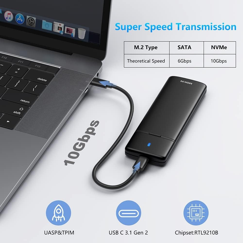 Mokin M.2 NVMe & NGFF Enclosure MOUD0501 — view 5