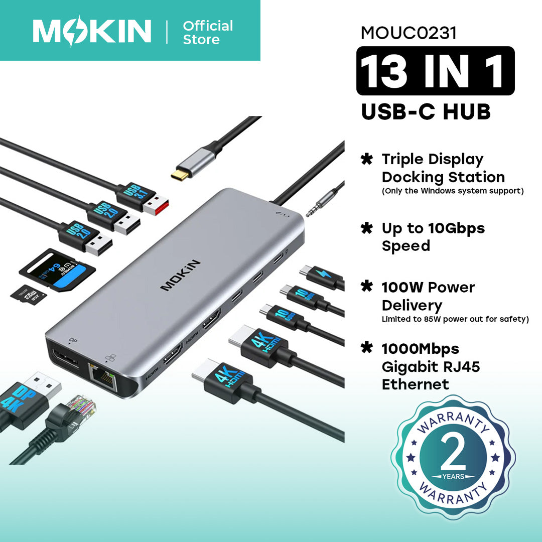 Mokin 13/14 in 1 USB C Multiport Hub (MOUC 0231/0221) — view 2