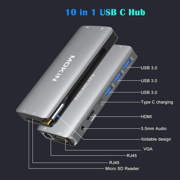 Mokin 10-in-1 USB C Multiport Hub MOUC1801 — view 5