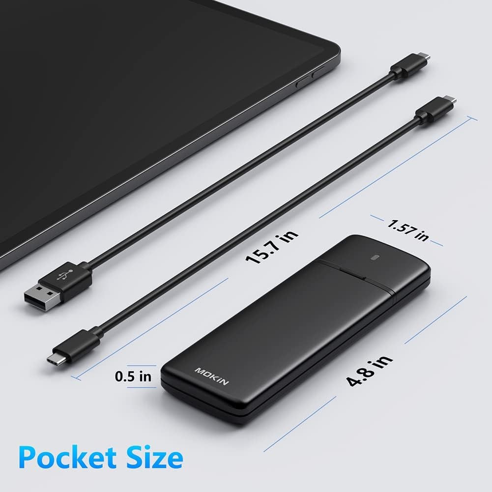 Mokin M.2 NVMe & NGFF Enclosure MOUD0501 — detail view