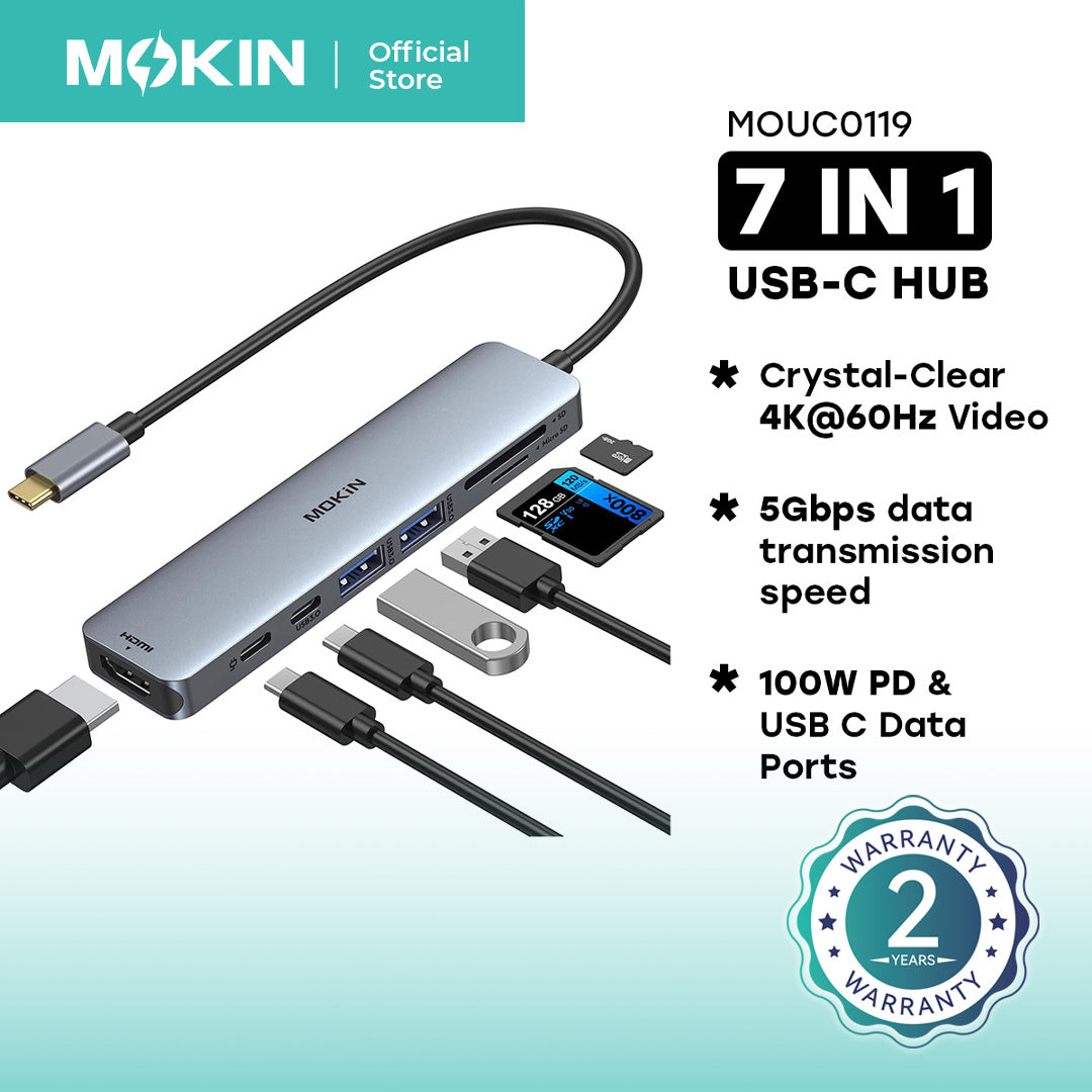 Mokin 7 in 1 USB C Multiport Hub MOUC0119 — view 2
