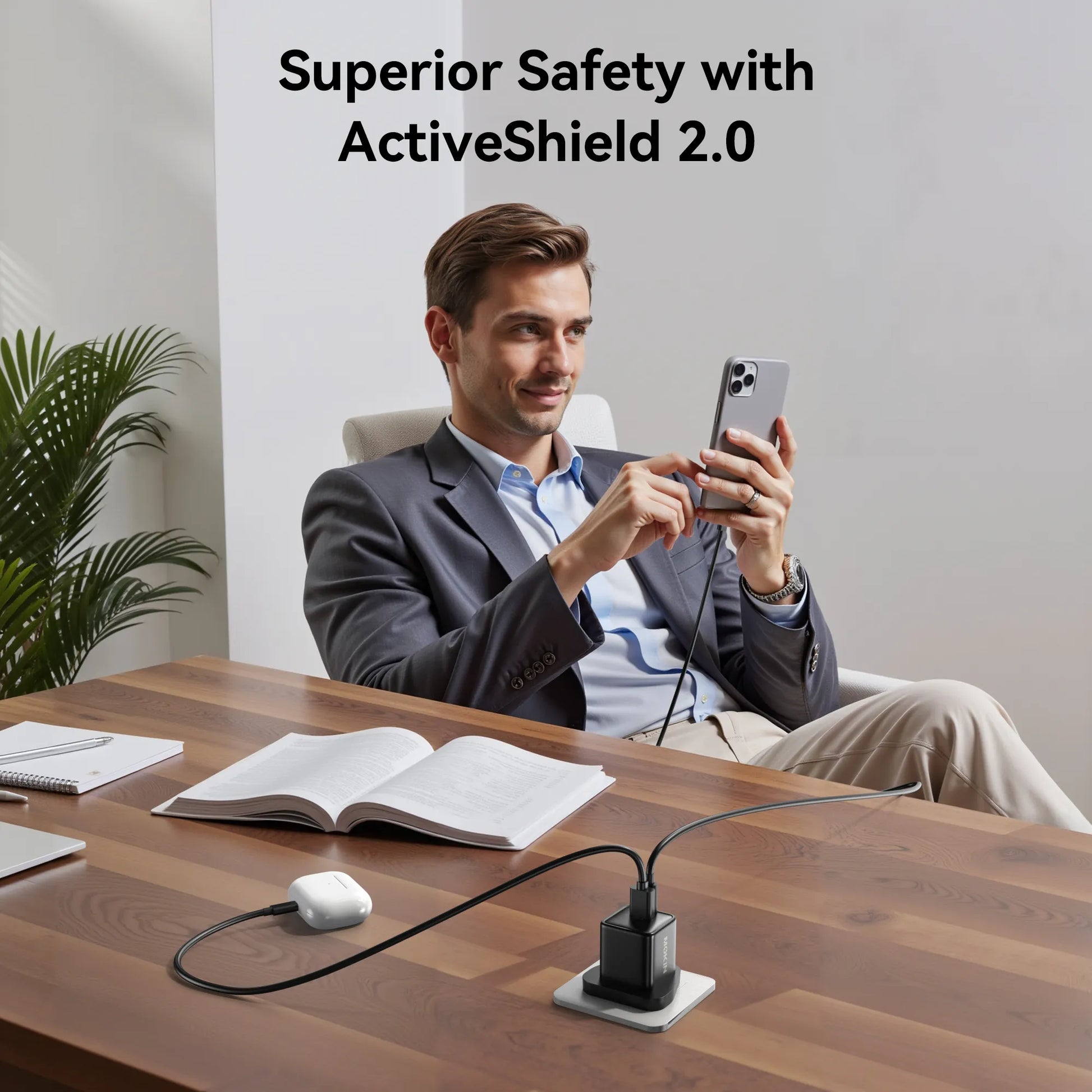 MOKiN 33W PD Wall Charger with TrueGround Anti-Shock Tech — view 7