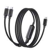 MOKiN 2 in1 140W USB-C to USB-C Fast Dual Charging Cable — main product view