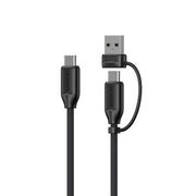 MOKiN 100W USB C to C Fast Charging Braided Cable with USB A Adapter — main product view