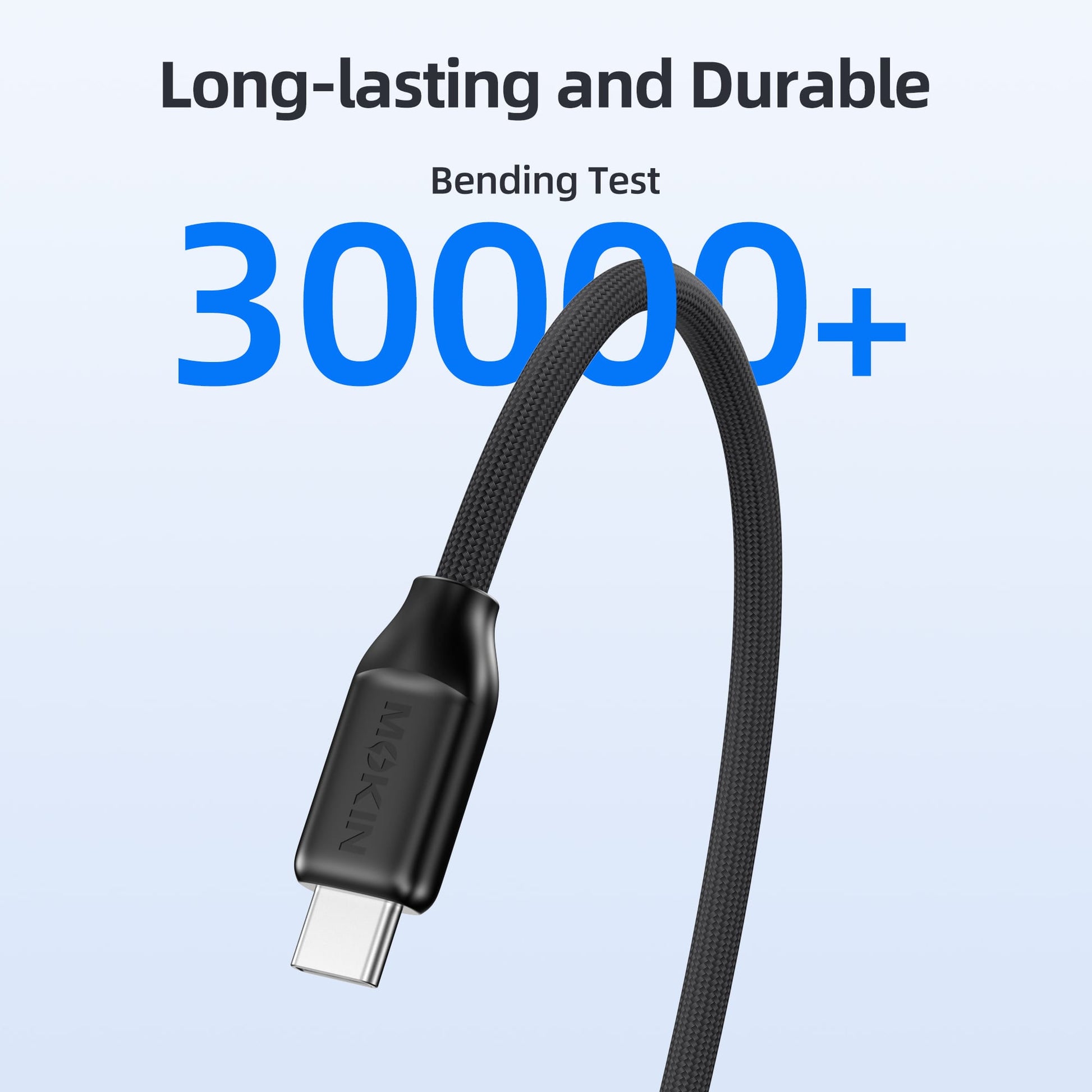 MOKiN 100W USB C to C Fast Charging Braided Cable with USB A Adapter — view 2