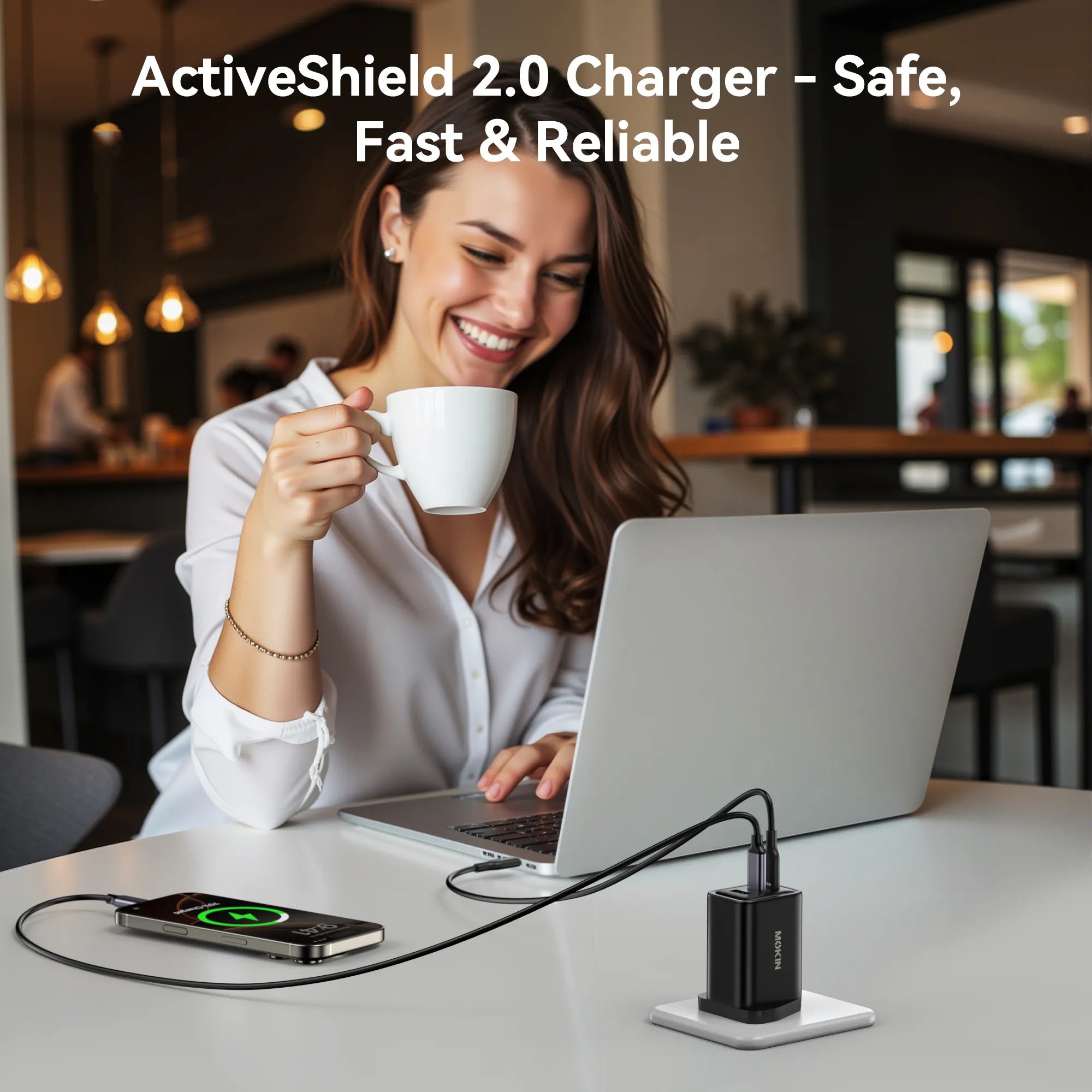 MOKiN 65W PD Wall Charger with TrueGround Anti-Shock Tech — view 8